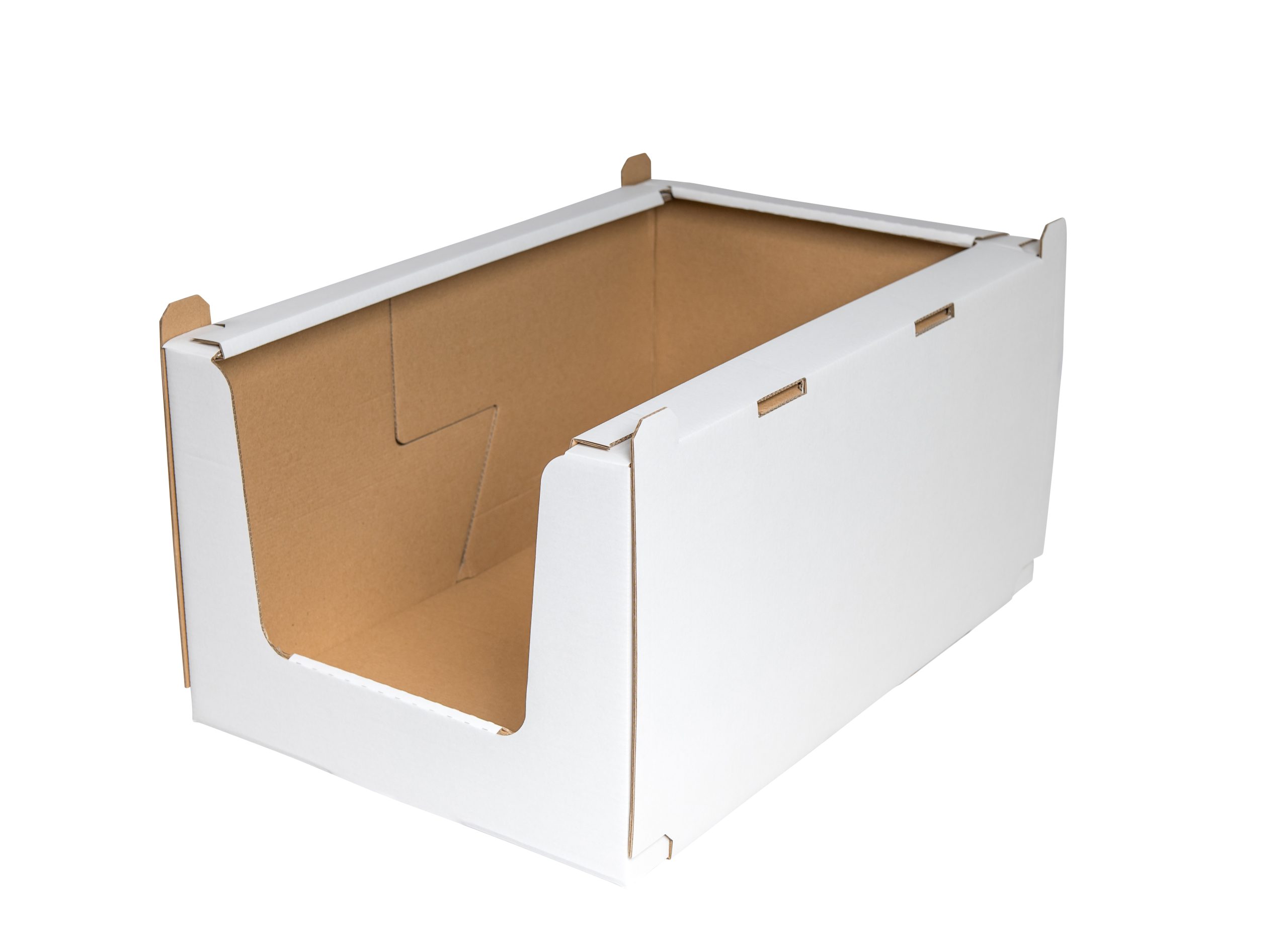 Caisse cartons avec découpes